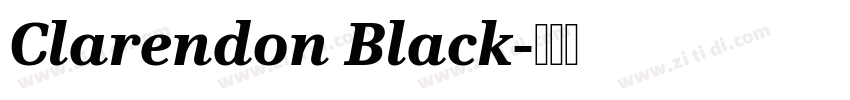 Clarendon Black字体转换